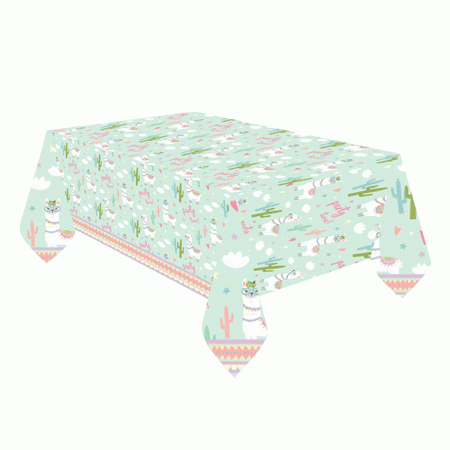 Lama Party Tischdecke Party Time